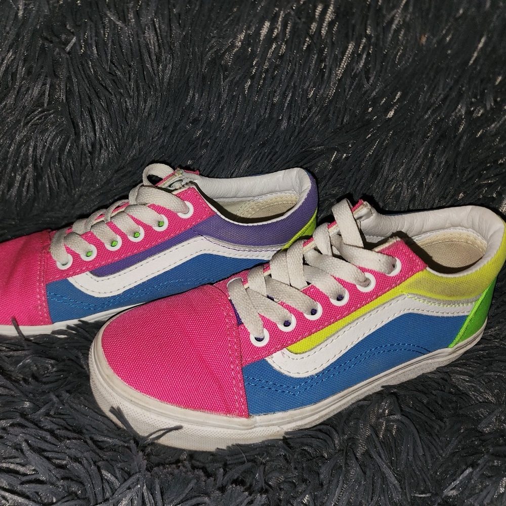 Vans Women's Multicolor Sneakers - Pink, Blue, Green, Purple
